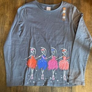🆕 Girls Long Sleeve Tee. Gymboree. Size 10-12. Large. NWT.